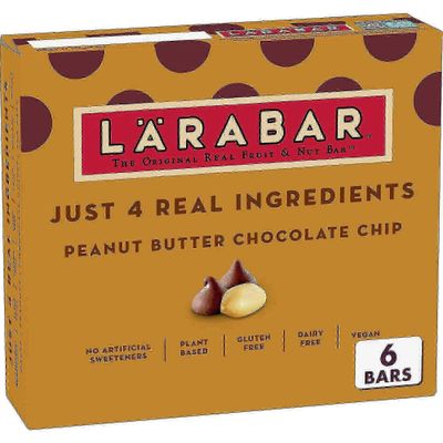 Larabar proteinbar, jordnøddesmør chokoladechip, 6 ea