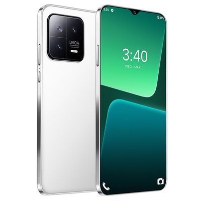 7,3 tuuman älypuhelin, jossa on 16 Gt+1T muisti Kasvojentunnistuksen avaus Dual Sim 10-core Valkoinen