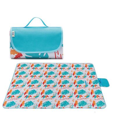 Picnic tæppe folde store vandtætte udendørs camping strandmåtte ahorn blad 145*180cm