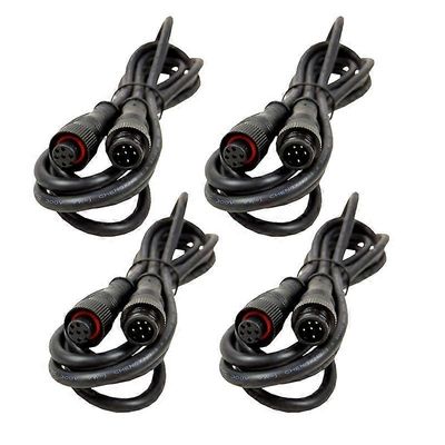 4kpl 6,56 FT IP68 jatkojohto johto vedenpitävä 6pin uros naisten liittimet RGBW led rock light maastoauto 4X4WD kuorma-auto vene mönkijä