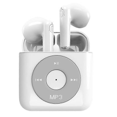 MP3-musiikkisoittimen kuulokkeet langattomat kuulokkeet korvakuulokkeissa korkealaatuiset Bluetooth-kuulokkeet sm: lle valkoinen