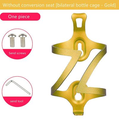 Aluminium Alloy Cykel kedelholder integreret mountainbike dobbelt stil vand kop holder guld Bilateral style