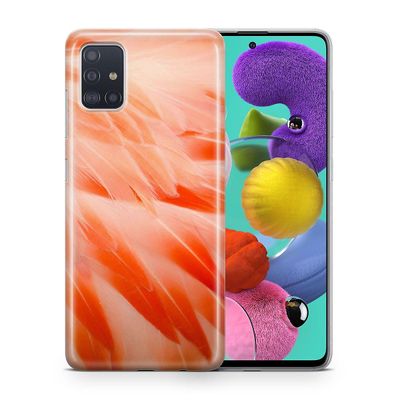 König Taske Mobiltelefonbeskytter til Samsung Galaxy A80 Case Cover Taske Kofanger Sager TPU Ny Flamingo fjer