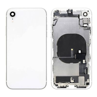 iParts4u Hvitt iPhone XR bakhus med små deler