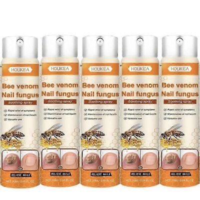 Sienihoitosuihke varpaankynsiin, kynsien supervahva sienilääkeneste kaikille kynsityypeille 5pcs