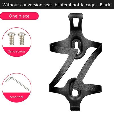 Aluminium Alloy Cykel kedelholder integreret mountainbike dobbelt stil vand kop holder sort Bilateral style