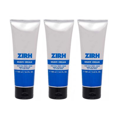 3 x ZIRH Aloe Vera barberkrem 100ml