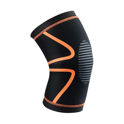 Elastisk knæ pad nylon sports fitness knæpude gear patella protektor tandbøjle kører basketball volleyball knæ støtte 02 M