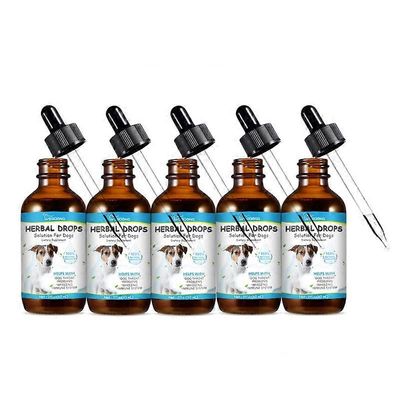 Pet Wellbeing Throat Gold koirille - luonnollinen yrttiyskä, kurkku ja hengitystuki koirille 5pcs