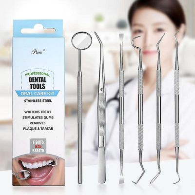 Jying 6pcs/9pcs rustfrit dental værktøj sæt tandlæge tand ren hygiejne Picks Mirror Kit Oral Sundhed Tand Rengøring Inspektion Tartar Cleaner 6pcs set