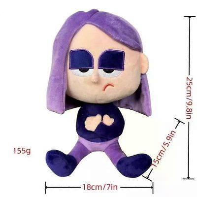 30CM Duolingo Lily Owl Pehmo Toy Purple Girl Cartoon Animation Söpö pehmotyttö pehmolelut Syntymäpäivälahja lapsille WHITE
