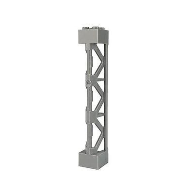 Ebox Dobbeltsidede bundplader til små klodser - kompatibelt byg Grå 5 pcs pillars