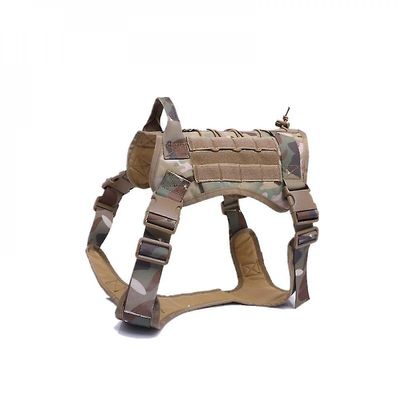 Mikasa Taktisk Hund Strap Nylon Håndtag Ikke spænding justerbar Uddannelse Strap Pet Arbejde Vest Camouflage L