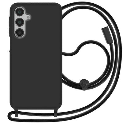 Avizar Coque Cordon Semi Rigide Soft Touch Galaxy A16:lle, musta