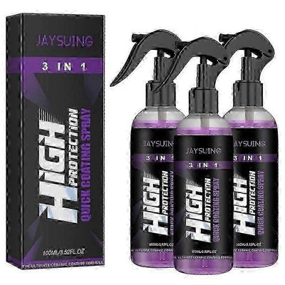3kpl 100ML 3 in 1 korkean suojan nopea autotakki keraaminen pinnoite spray hydrofobinen