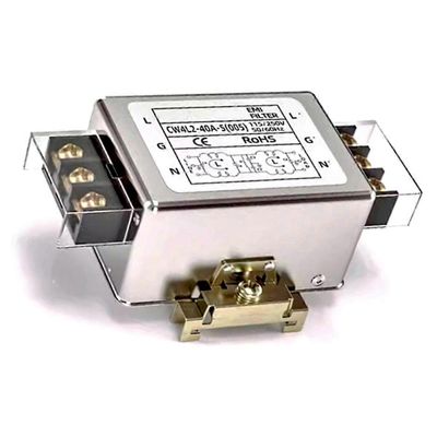 CW4L2-40A-S(005) Yksivaiheinen 220 V tehosuodatin AC EMI -virtalähteelle Anti-Interfe CW4L2-40A-S As Shown