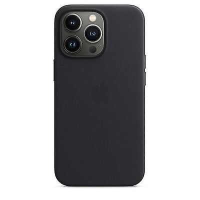 skinn telefon tilfelle for iphone 13 pro skinnveske med magsafe Midnight Black