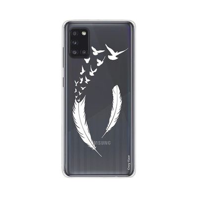 Crazy Kase Skrog til Samsung Galaxy A31 fleksibel fjer og flyvning fugle