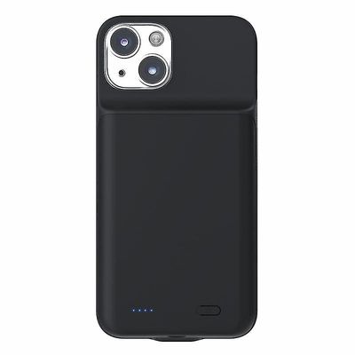 T43 for iPhone 13 mini 6800mAh ladeetui Oppladbart utvidet batteribackup - svart Style B iPhone 13 mini 5.4 inc