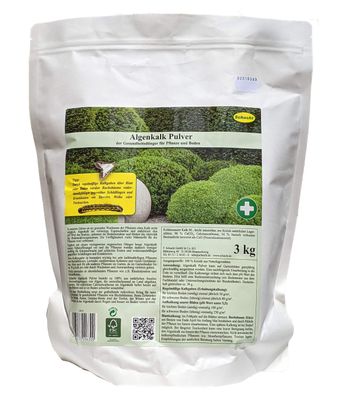SCHACHT-levän kalkkijauhe, 3 kg pussi