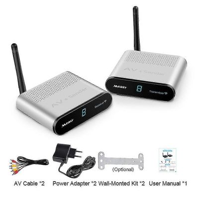 Langaton audiovideolähetin vastaanotin Lähetin Stereo TV Av220 2.4G EU