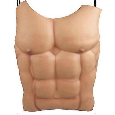 MengXi alaston iho väärä lihasnaamio puku hankala rekvisiitta cosplay väärennetty macho rinta