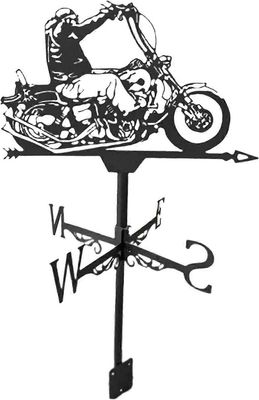 Moottoripyörän tuulen suunnan osoitin Puutarha Söpö eläinpatsas Tuuliviiri