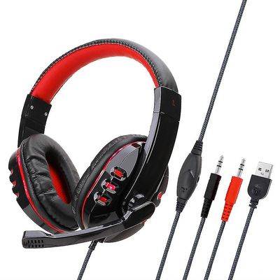 Sy733mv kablet over-øret headset Rød