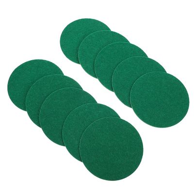 10 stk Air Hockey Patches Pusher Pad Erstatning Air Hockey Bord tilbehør Grønn 9.5X9.5X0.2CM