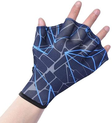 Linkrunning Nylon svømning handsker Aquatic Svømning Webbed Handsker Vand Uddannelse Hand Webbed Hænder Webbed Flippers Swim Gear Handsker Fit Aqua...