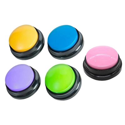 Äänitallennuspainike viestintään, lemmikkien koulutussummeri, 30 sekunnin tallennus- ja toistokoiran lelu, äänentallennusklikkaus Ca:lle 5 kpl seka...