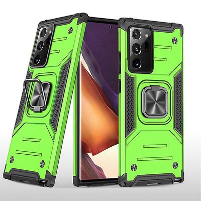 Stødsikker rustning sag til Samsung Note9 med støttefod all inclusive dække grøn rpc1224