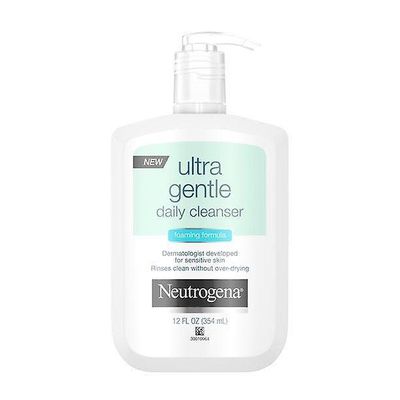 Neutrogena Ultra hellävarainen päivittäinen kasvojenpesuaine herkälle iholle, öljytön, saippuaton, hypoallergeeninen ja ei-komedogeeninen vaahtoava...