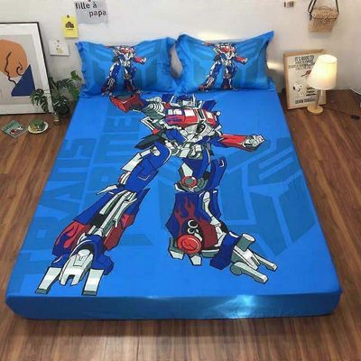 v1835 Lakanat Muuntajat Optimus Prime pussilakanasetti Lasten vuodevaatteet Pehmeät lakanat IU1835 135x200cm 53x78in