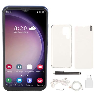 S23 Ultra 6,52 tuuman 4G-älypuhelin 6 Gt 128 Gt Android 12: lle 5GWIFI-matkapuhelin kynällä 100240V sininen sininen EU-pistoke