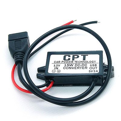 Dc-dc-muunninmoduuli 12v - 5v Usb-lähtö virtalähde 3a 15w