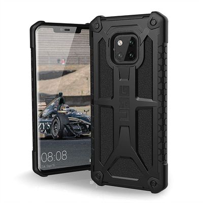 Uag Huawei Mate 20 Pro [6,39-tums skärm] Monarch fjäderlätt robust [svart] militärt dropptestat telefonfodral