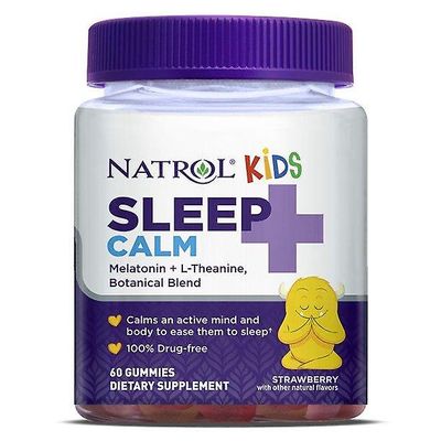 Natrol lapset nukkua + rauhallinen karkki 60 määrä