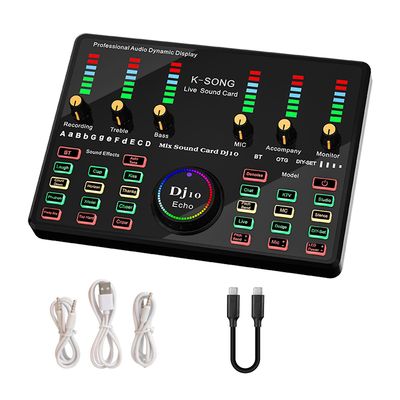 Audio Mixer Live lydkort mye for mobiltelefon bærbar datamaskin