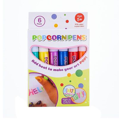 DIY Bubble Pop Corn Tegnepenne | Magic Puf Fy Bubble Pen | 3d Puf Fy kuglepenne | 3d Art Safe Pen | Pop majspenne | Magics Farve DIY Bubble Pop Corn