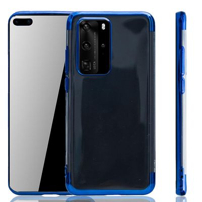 König Huawei P40 ærme taske Mobiltelefon Cover Beskyttelsespose Beskyttelsesetui Kofanger Sager Blå