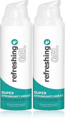 Antiperspiranttigeeli, reseptivoimainen deodorantti liikahikoiluun, antiperspirantti naisille ja miehille, kainalohikisuoja 2kpl