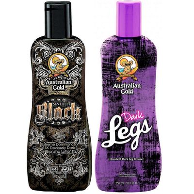 Australian Gold Australian kulta syntisen musta + tummat jalat lahkeisiin