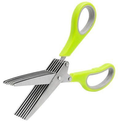 Skalotteløg Køkken Saks Køkkenredskaber Fem Grønne Løg Cut Grøntsager Kniv Tools 5 Lag Cutter Bestik