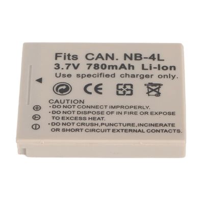 NB 4L -kameran litiumioniakku 780mAh 3.7V vaihtokameran akku mallille IXUS 115 117 120 130 220 225 230 255