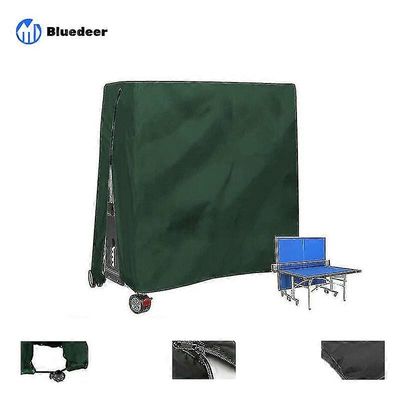 Ulkopöytätennispöytä Vedenpitävä ja pölytiivis pingispöytä 165 x 70 x 185 cm Vihreä