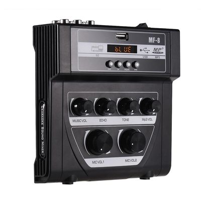 Allbestlife Mini Karaoke Sound Audio Mixer Stereo Echo Mixers sort eu