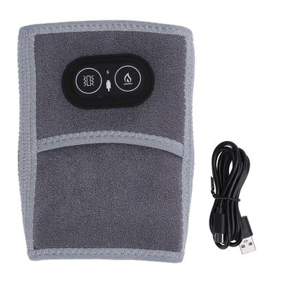 Kyynärpää Lämmitystyyny Wrap 3 Lämmitystasoa Säädettävä Koukkulenkkikiinnike Tärinä Lämmitetty käsivarsituki Tummanharmaa