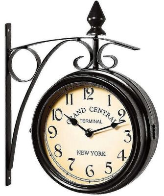 Seinäkello Takorautapuutarhan kelloaseman kello 2-puolinen käsintehty Grand Central Terminal New York