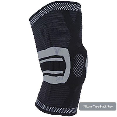 1Pcs silikone knæ pad skridsikker åndbar basketball vægtløftning foråret knæ støtte unisex professionel sport wrap 08 Xxl